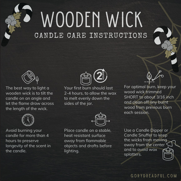 Spooky Spirits Bright Crackling Wooden Wick Candle Tin: Essence of Cognac Scent - Picture 5 of 5